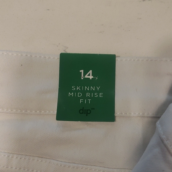 Dips White Mid Rise Skinny Pants - Picture 1 of 4